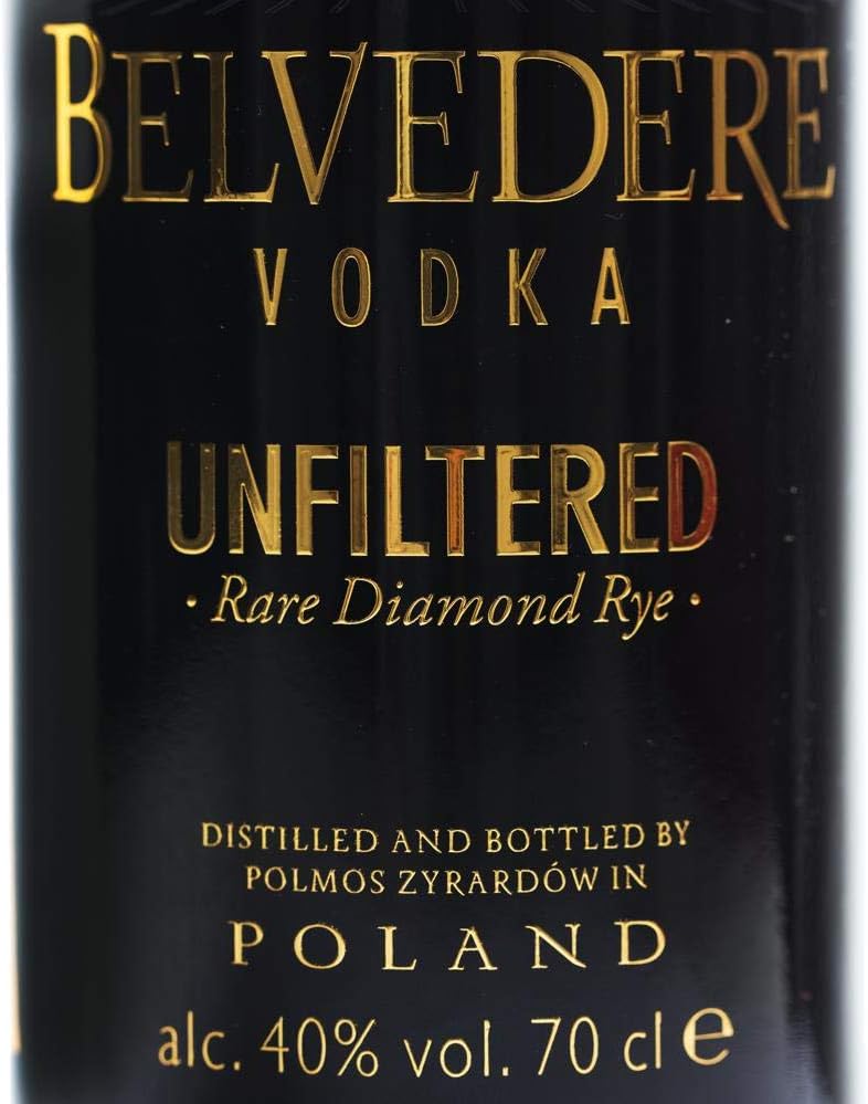 Belvedere Unfiltered Rare Diamond Rye Vodka ABV 40% 700 ml