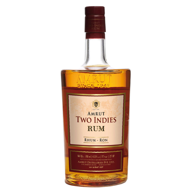 (EOY Sale - 10% off at Check Out) Amrut Two Indies Rum ABV 42.8% 75cl
