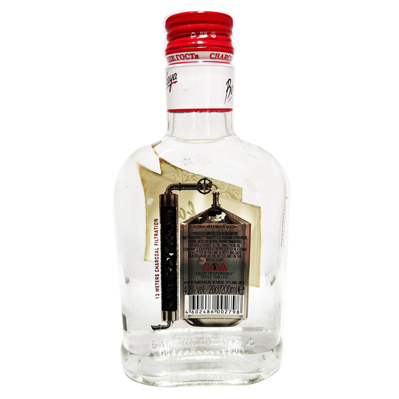 Belenkaya Gold Vodka ABV 40% 200ml