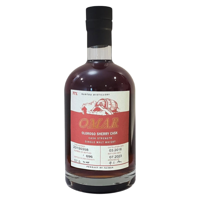 (EOY Sale - 20% off at Check Out) Omar Oloroso Sherry Cask Strength Single Malt Whisky ABV 57.5% 700ml (20% Discount at Check Out)