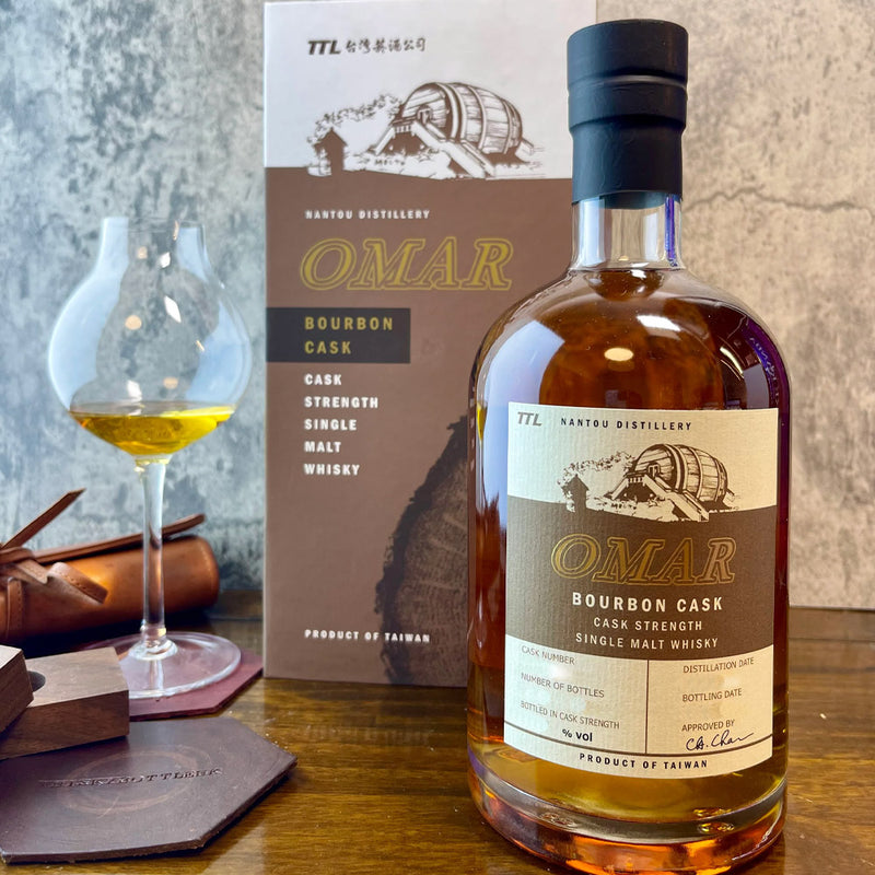 (EOY Sale - 20% off at Check Out) Omar Bourbon Cask Strength Single Malt ABV 55.7% 700ml (20% Discount at Check Out)
