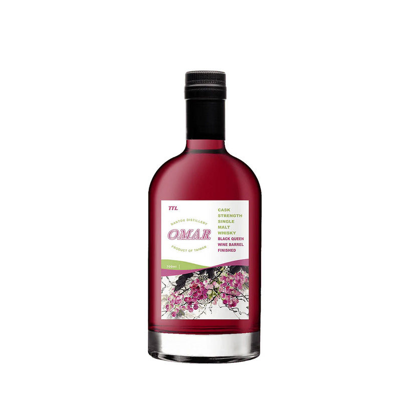 (EOY  Sale - 20% off at Check Out) Omar Black Queen Wine Barrel Finish Cask Strength Single Malt ABV 53% 700ml (20% Discount at Check Out)