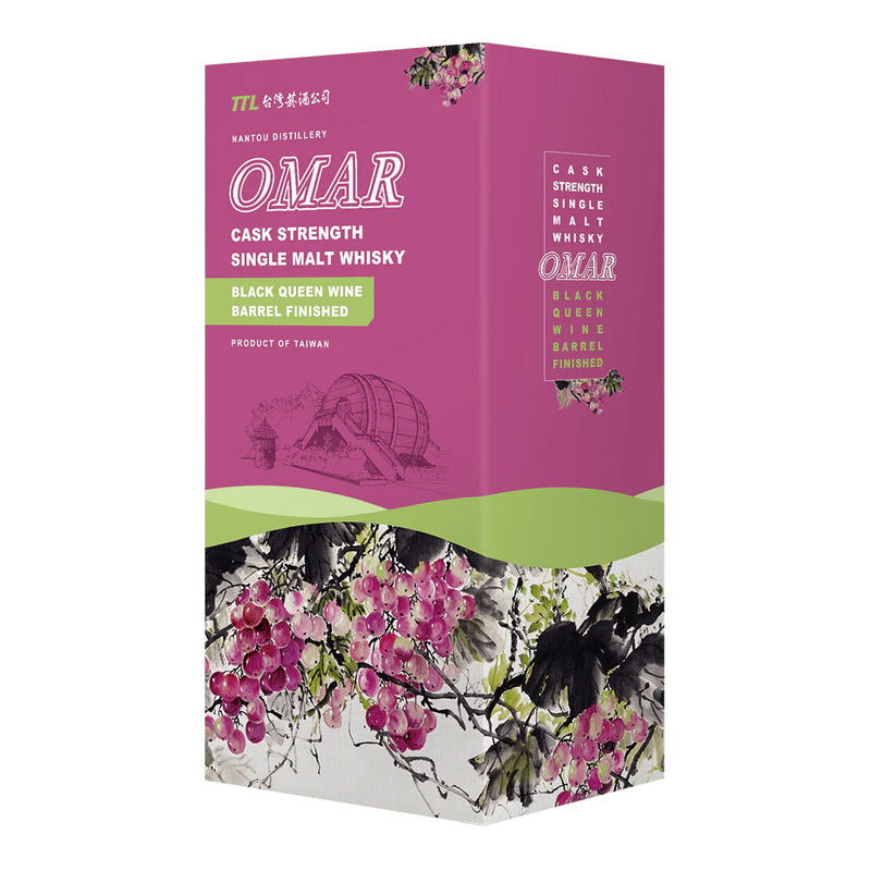(EOY  Sale - 20% off at Check Out) Omar Black Queen Wine Barrel Finish Cask Strength Single Malt ABV 53% 700ml (20% Discount at Check Out)