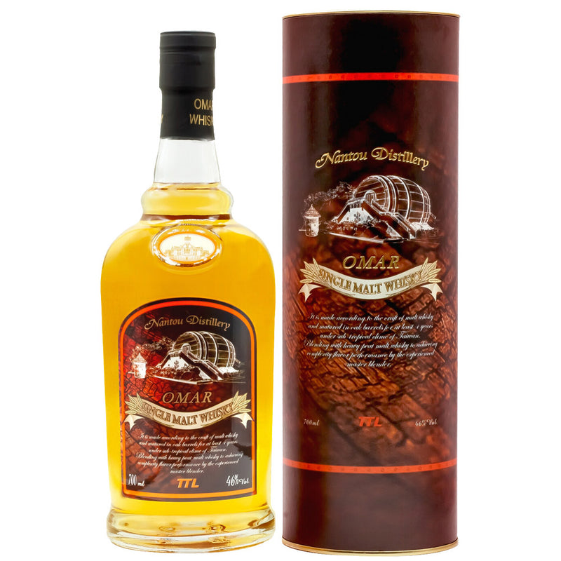 (EOY Sale - B1F1, pls add 2) Omar Peated Single Malt Whisky ABV 46% 700ml
