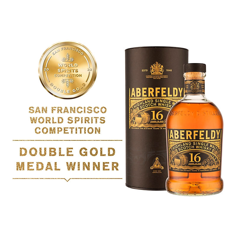 Aberfeldy 16 Year Old Highland Single Malt Scotch Whisky ABV 40% 700ml with Box