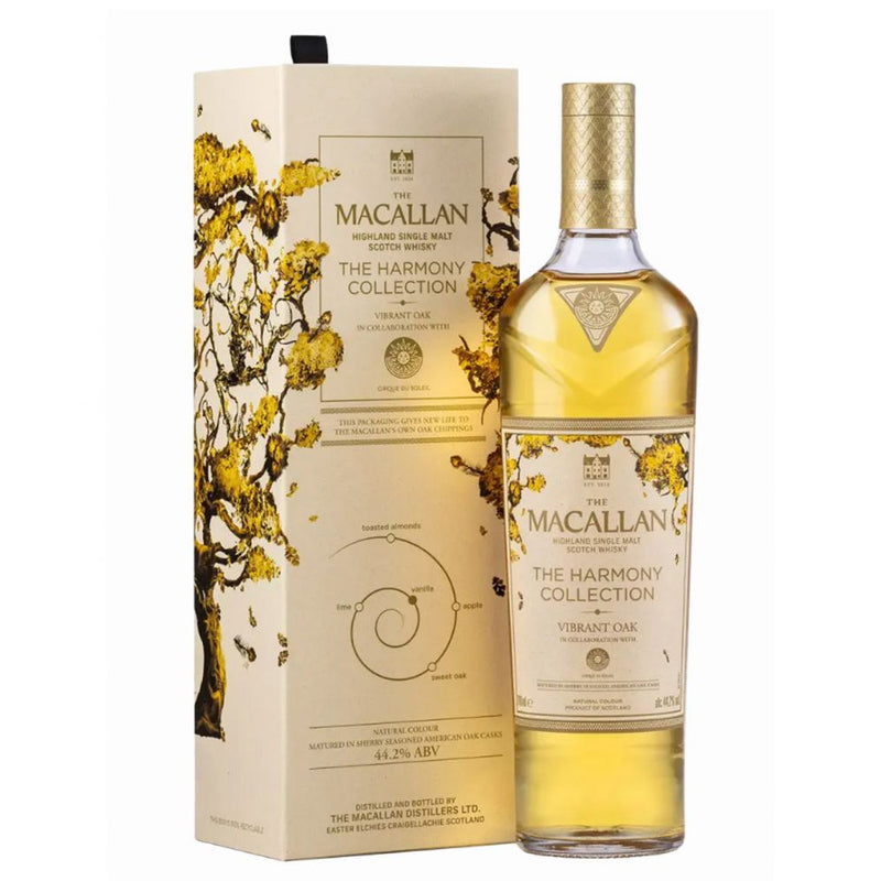 The Macallan The Harmony Collection IV Vibrant Oak Highland Single Malt Scotch Whisky ABV 44.2% 70cl with Gift Box