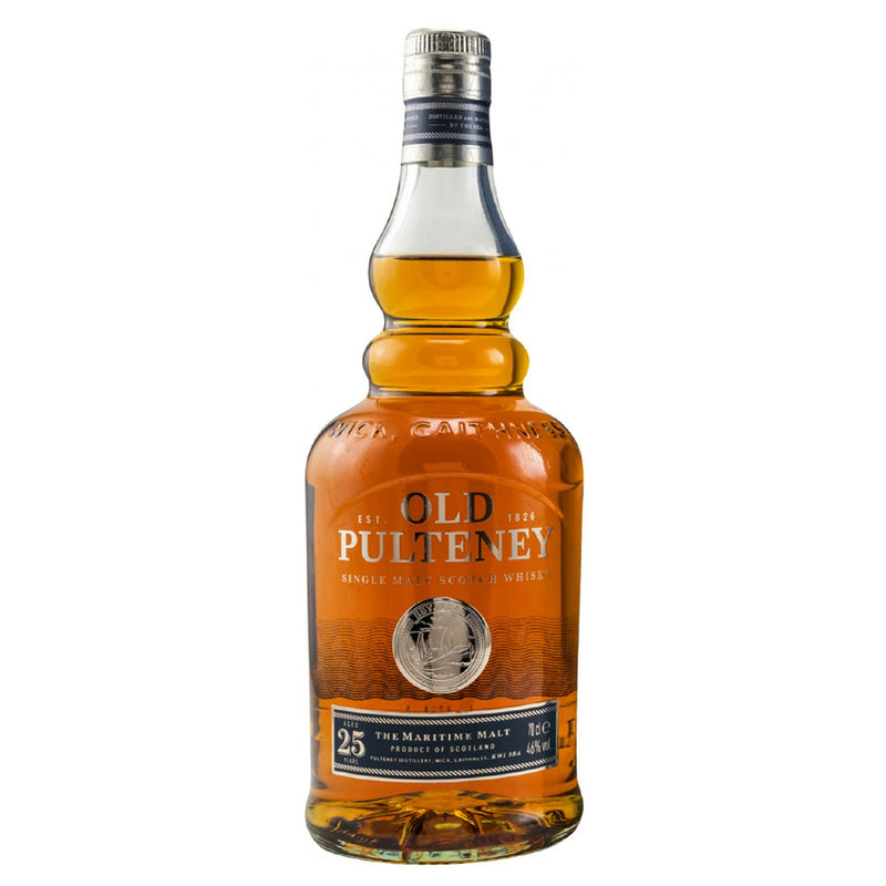 Old Pulteney 25 Year Old Single Malt Scotch Whisky ABV 46% 700ml with Gift Box