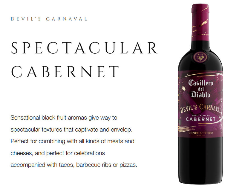 Casillero Del Diablo Devil's Carnaval Spectacular Cabernet 750ml