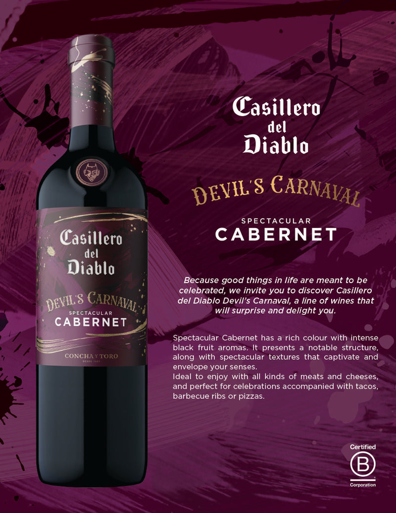 Casillero Del Diablo Devil's Carnaval Spectacular Cabernet 750ml