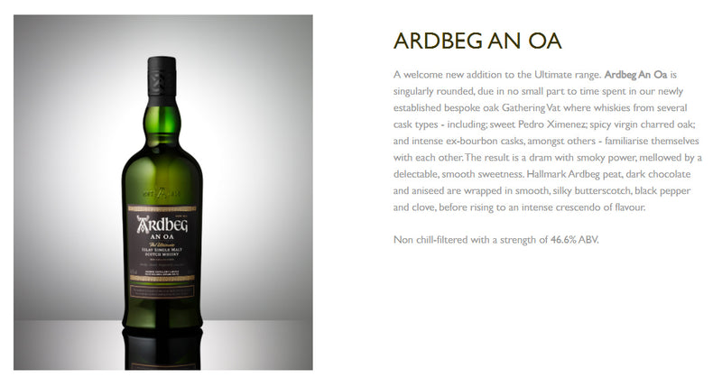 Ardbeg An Oa Islay Single Malt Scotch Whisky ABV 46.6% 700ml