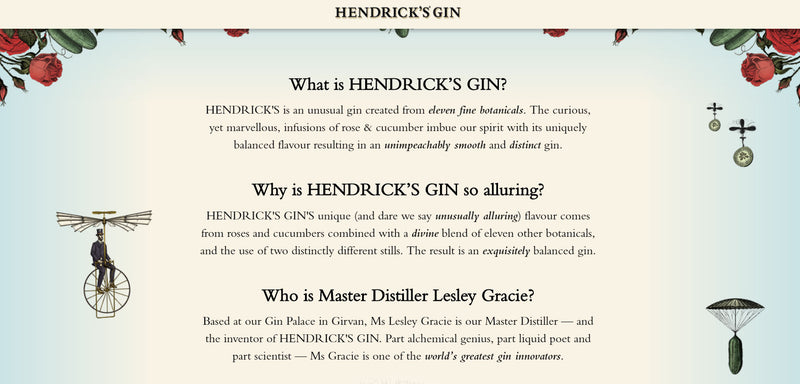 Hendricks Gin ABV 44% 1000ml (1L)