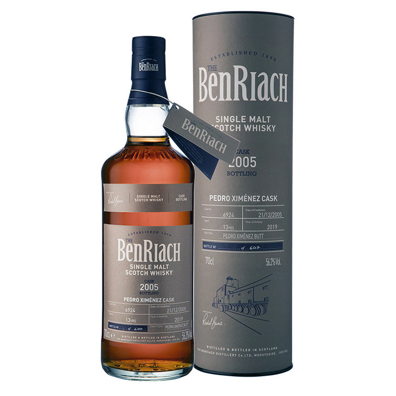 The BenRiach 13 Years 2005 Pedro Ximenez Butt Cask #6924 Batch 16 ABV 56.2% 700ml