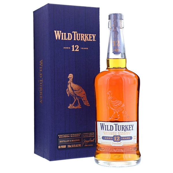 ウイスキー WILD TURKEY 12 YEARS 750ml Wild Turkey 12 Year Old Distiller's Reserve Whiskey ABV 50.5