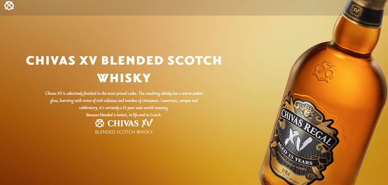 Chivas Regal 15 Year Old XV Blended Scotch Whisky ABV 40% 1L With Gift Box