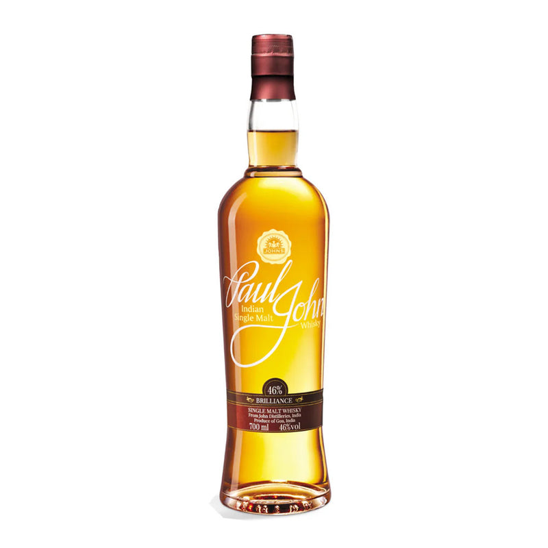 (SG61 Sale) (Gift Set) Paul John Brilliance Indian Single Malt Whisky ABV 46% 700ml