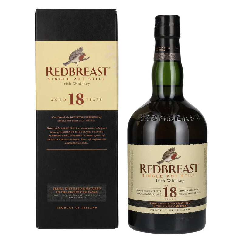 Redbreast 18 Year Old Single Pot Still Irish Whiskey ABV 46% 700ml