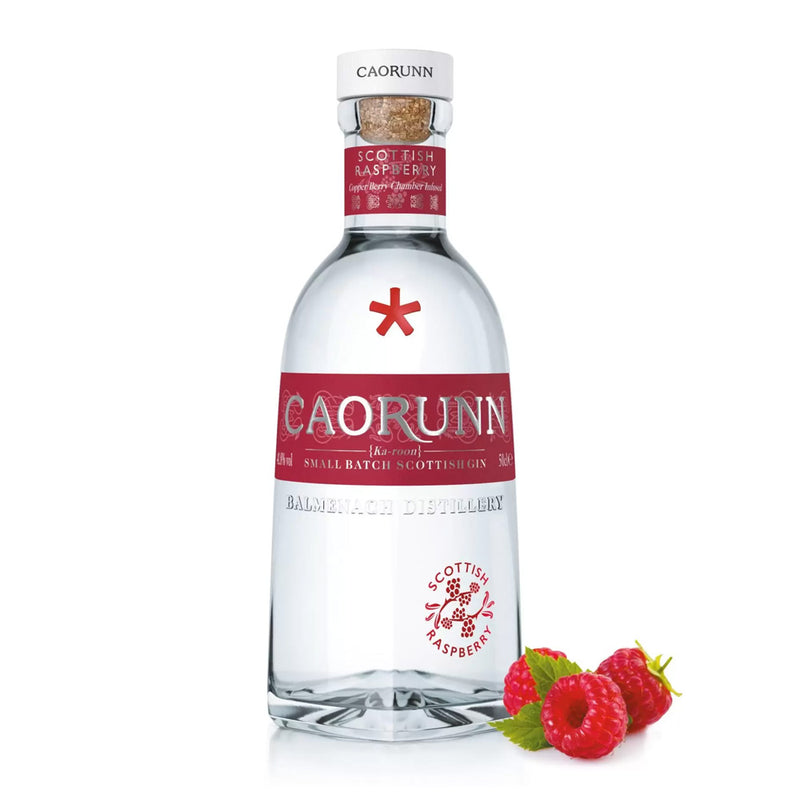 (GWP) Caorunn Raspberry Small Batch Scottish Gin 500ml Free Miniature Caorunn Gin 50ml