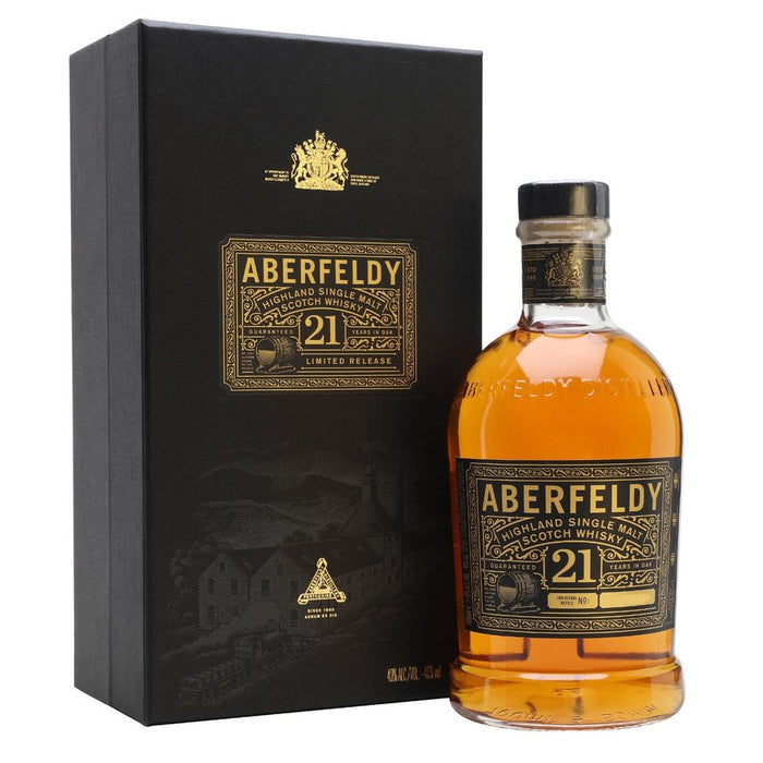 Aberfeldy 21 Year Old Highland Single Malt Scotch Whisky ABV 40% 750ml with Gift Box