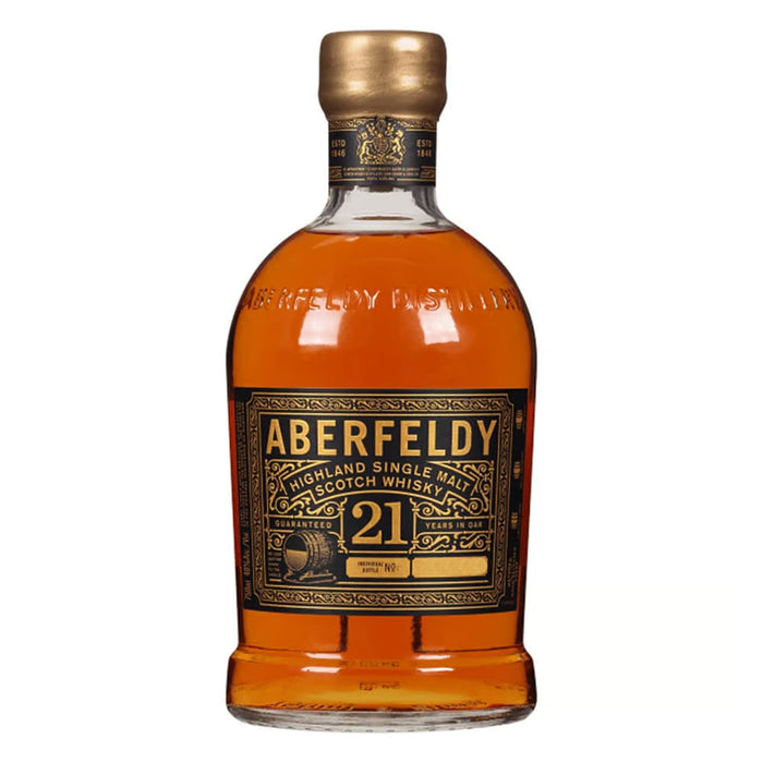 Aberfeldy 21 Year Old Highland Single Malt Scotch Whisky ABV 40% 750ml with Gift Box