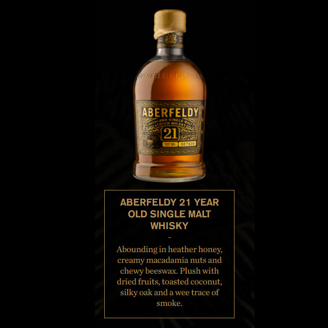 Aberfeldy 21 Year Old Highland Single Malt Scotch Whisky ABV 40% 750ml with Gift Box