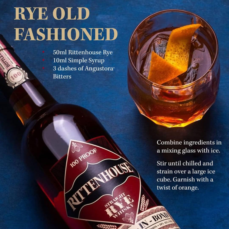 Rittenhouse 100 Proof Straight Rye Whiskey ABV 50% 700ml