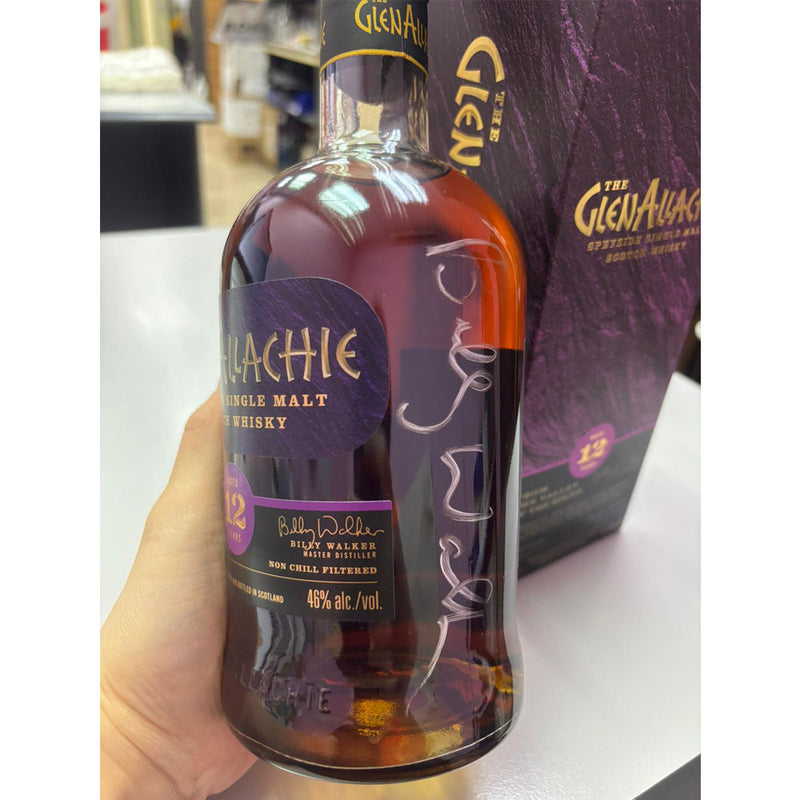 The Glenallachie 12 Year Old Speyside Single Malt Scotch Whisky ABV 46%70cl with Gift Box (With Billy Walker Signature on the bottle)