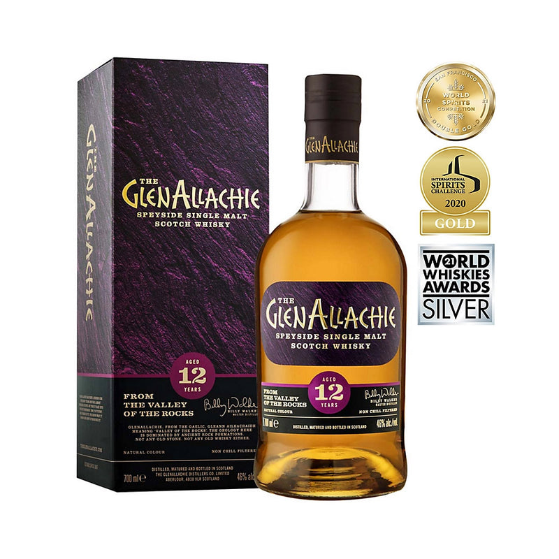 The Glenallachie 12 Year Old Speyside Single Malt Scotch Whisky ABV 46%70cl with Gift Box (With Billy Walker Signature on the bottle)