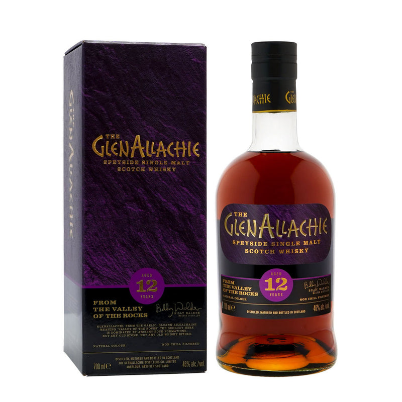 The Glenallachie 12 Year Old Speyside Single Malt Scotch Whisky ABV 46%70cl with Gift Box (With Billy Walker Signature on the bottle)
