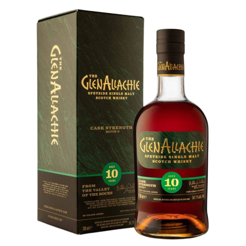 The Glenallachie 10 Year Batch 9 Cask Strength ABV 58.1% 70cl with Gift Box (With Billy Walker Signature on the bottle)