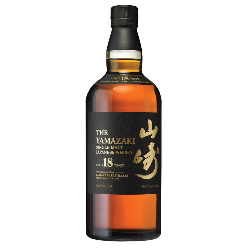 (EOY Sale) The Yamazaki 18 Year Old Single Malt Japanese Whisky ABV 43% 70cl with Gift Box