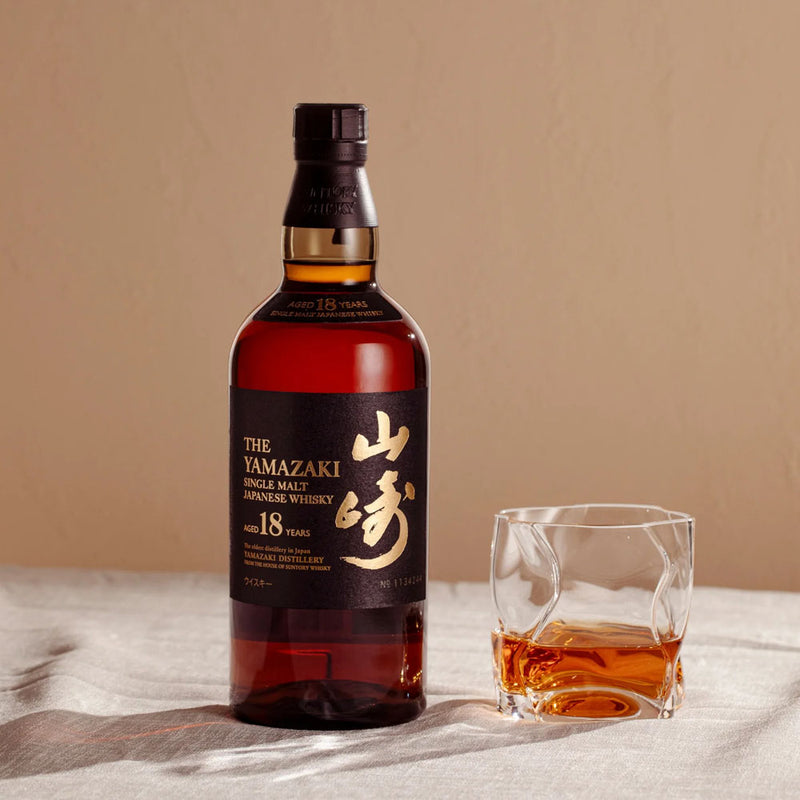 (EOY Sale) The Yamazaki 18 Year Old Single Malt Japanese Whisky ABV 43% 70cl with Gift Box