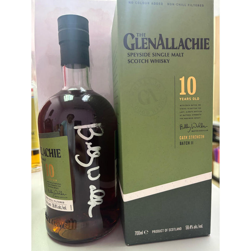 The Glenallachie 10 Year Batch 11 Cask Strength ABV 59.4% 70cl with Gift Box (New Design - with Billy Walker signature on the bottle)