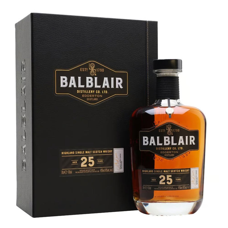 Balblair 25 Year Old Highland Single Malt Scotch Whisky ABV 46% 70cl With Gift Box
