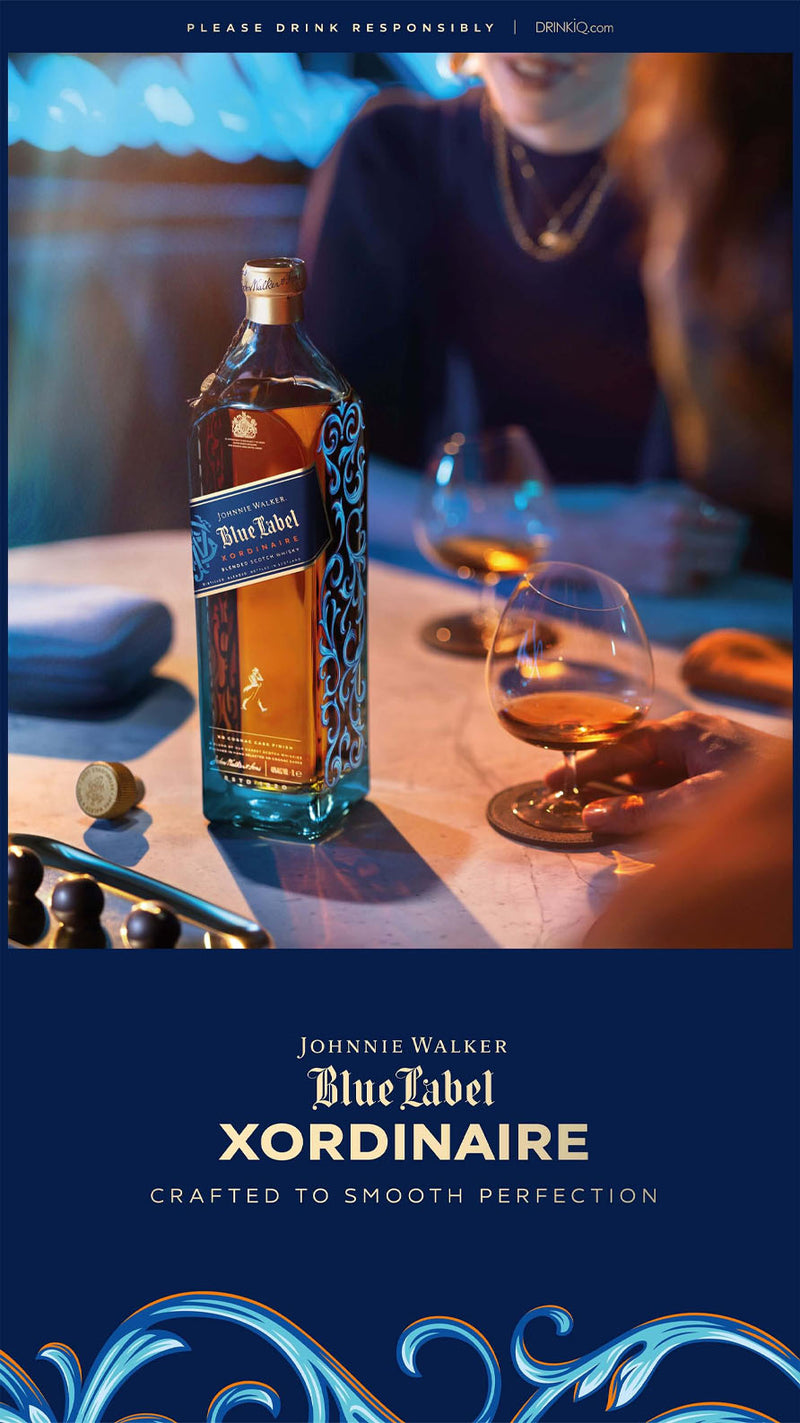 (Clearance) Johnnie Walker Blue Label Xordinaire Blended Scotch Whisky ABV 40% 1000ml