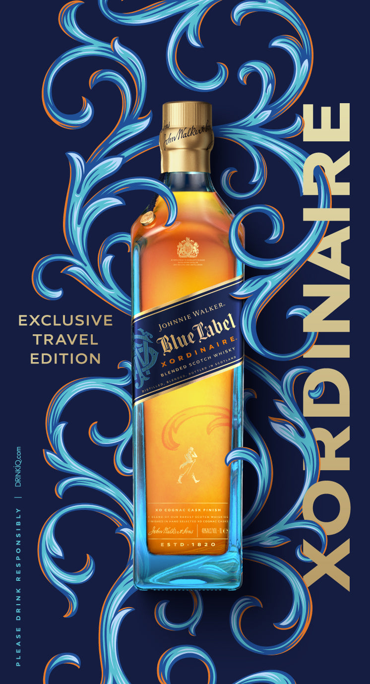 (Clearance) Johnnie Walker Blue Label Xordinaire Blended Scotch Whisky ABV 40% 1000ml