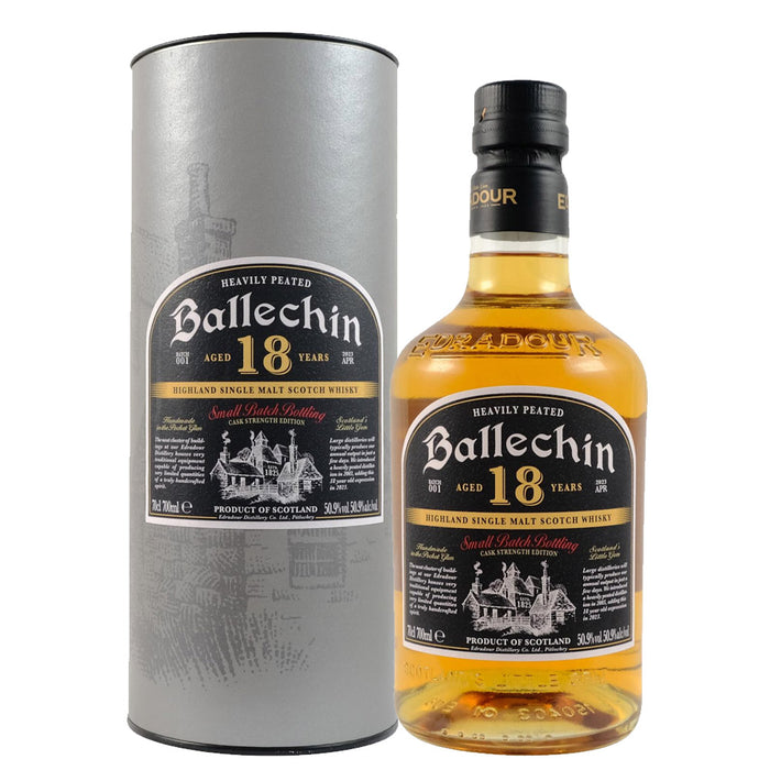 Ballechin 18 Year Old Batch 1 - Cask Strength Edition Highland Single Malt Scotch Whisky ABV 50.9% 70cl