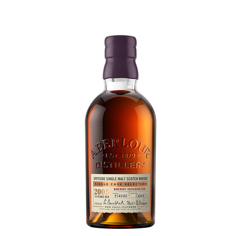 Aberlour 16 Year Old Distill 2005 Sherry Hogshead Cask #214040 ABV 56.7% 700ml