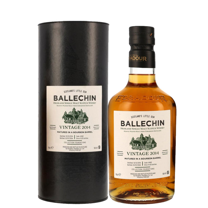 Ballechin 9 Year Old 2014 Bourbon Barrel Cask #492 Highland Single Malt Scotch Whisky ABV 58.4% 70cl
