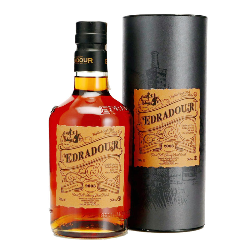 Edradour 17 Year Old 2003 1st Fill Sherry Butt Finish Highland Single Malt Scotch Whisky Cask #926 ABV 56.6% 700ml