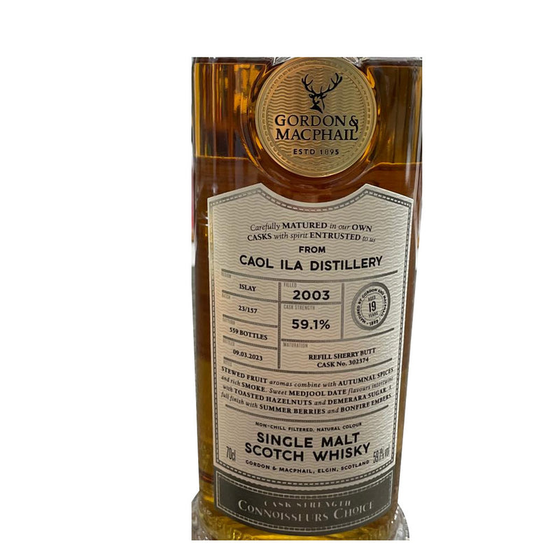 Caol Ila 19 Year Old 2003 Gordon & Macphail Cask Strength Connoisseurs Choice ABV 59.1% 700ml