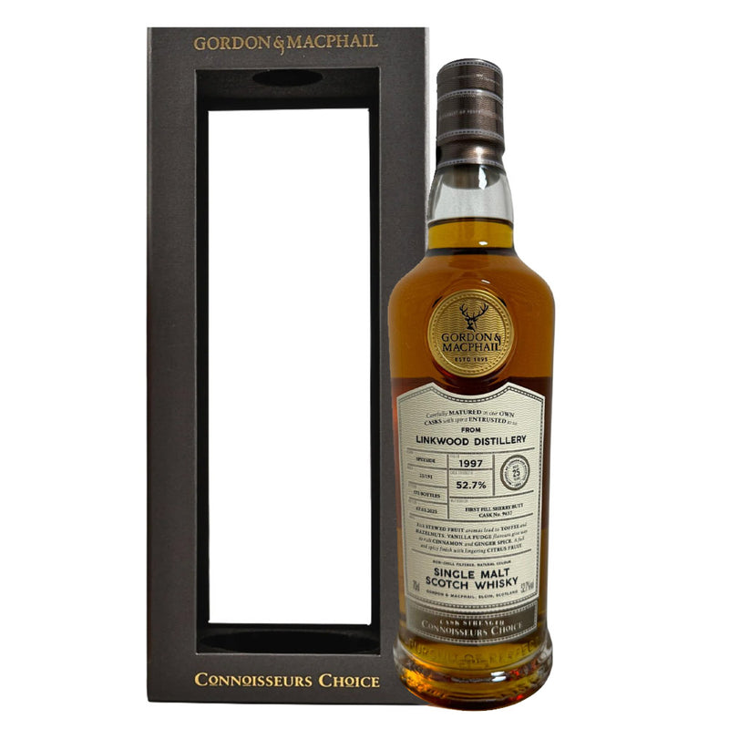 Linkwood 25 Year Old 1997 Gordon & Macphail Cask Strength Connoisseurs Choice ABV 52.7% 700ml