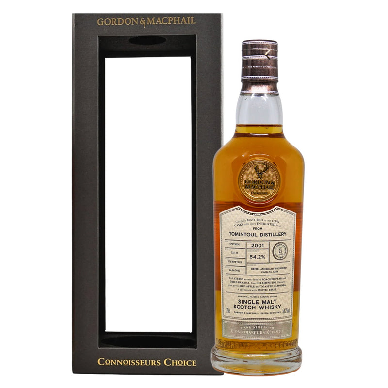 Tomintoul 21 Year 2001 Refill American Hogahead #6266 Gordon & Macphail ABV 54.2% 700ml