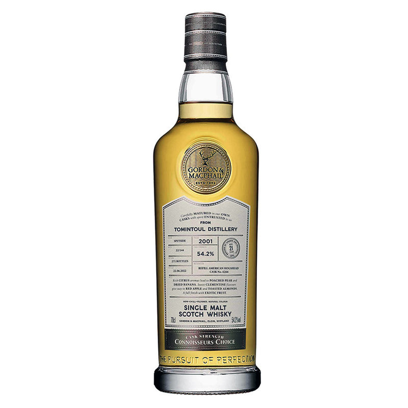 Tomintoul 21 Year 2001 Refill American Hogahead #6266 Gordon & Macphail ABV 54.2% 700ml