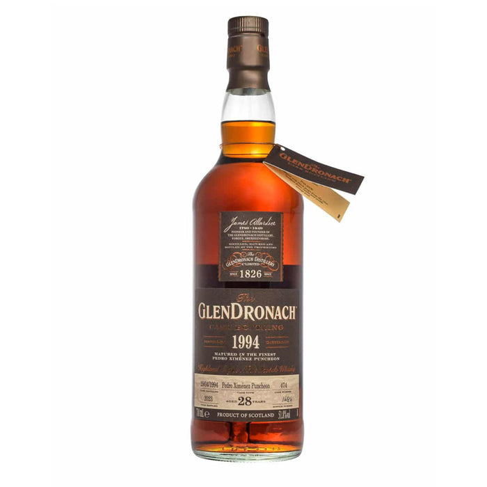 The Glendronach 28 Year Old Distilled 1994 Pedro Ximenez Puncheon #474 Single Cask Highland Single Malt Scotch Whisky ABV 51.8% 70cl with Gift Box