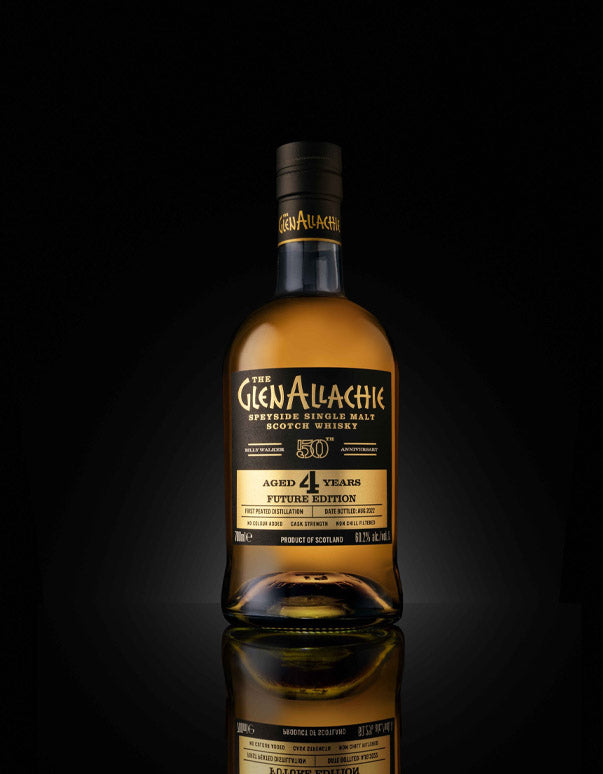 The GlenAllachie Billy Walker 50th Anniversary Future Edition Peated Speyside Single Malt Scotch Whisky ABV 60.2% 70cl with Gift Box