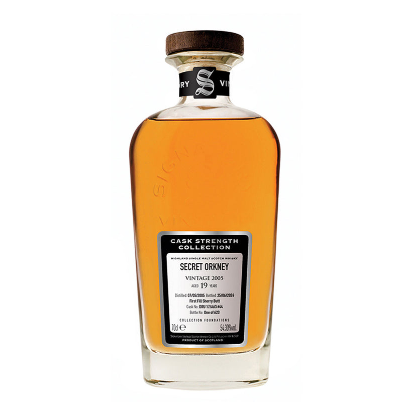Secret Orkney 19 Year Old 2005 Signatory Vintage Cask Strength Collection Foundations 700ml ABV 54.3%