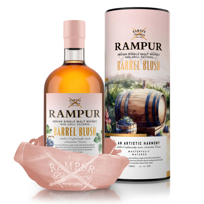 Rampur Barrel Blush Indian Single Malt Whisky ABV 45% 700ml