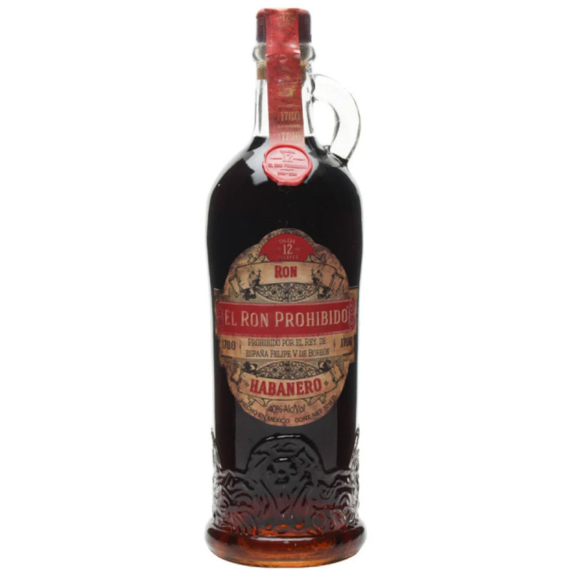 El Ron Prohibido Habanero 12 year Solera Rum ABV 40% 750ml