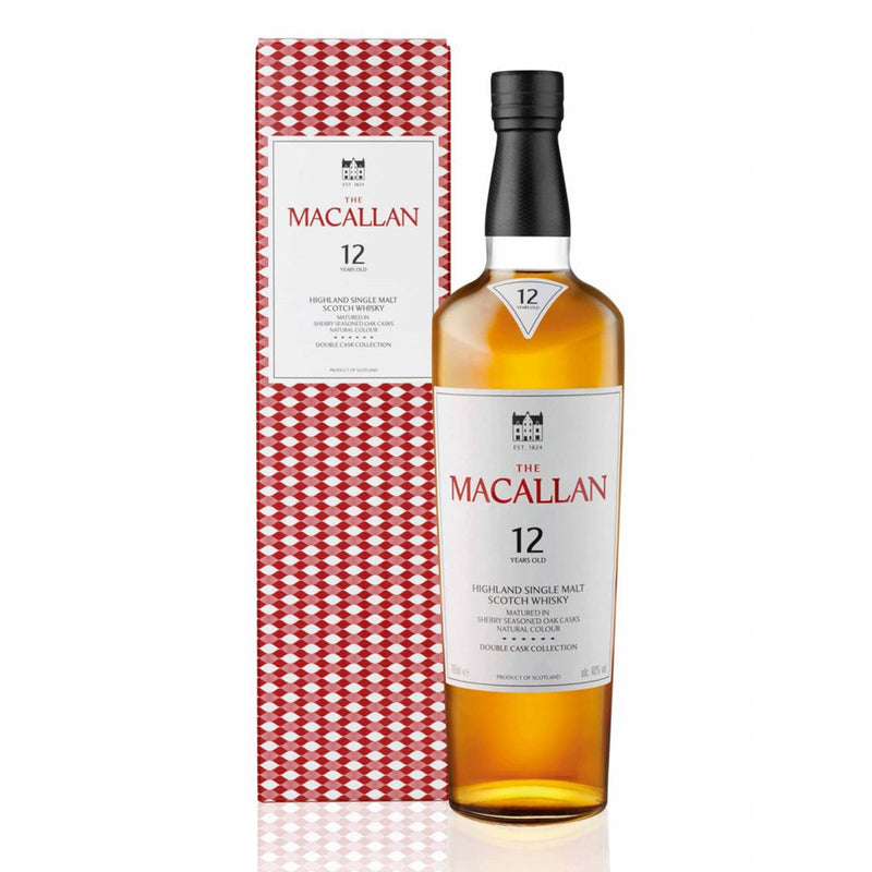 The Macallan 12 Year Old Double Cask Collection Highland Single Malt Scotch Whisky ABV 40% 70cl with Gift Box