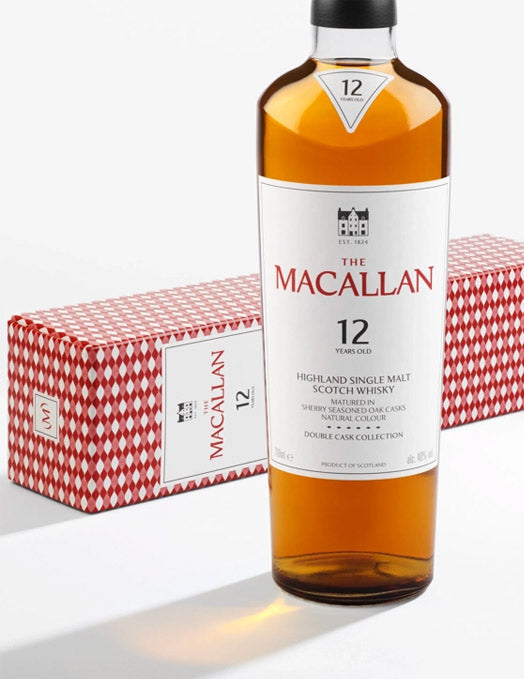The Macallan 12 Year Old Double Cask Highland Single Malt Scotch Whisky ABV 40% 70cl with Gift Box